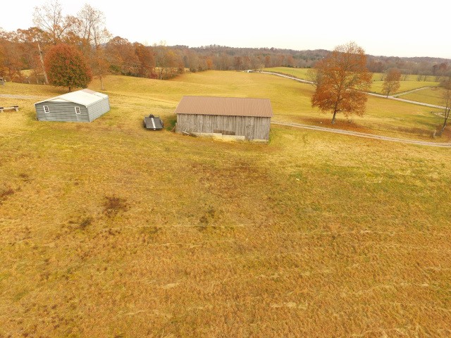 aerial view with a rural view