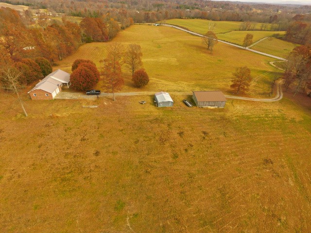 bird's eye view featuring a rural view