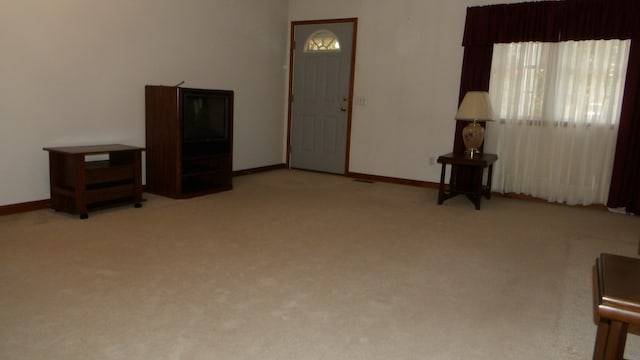 interior space with light carpet