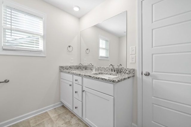 bathroom with vanity