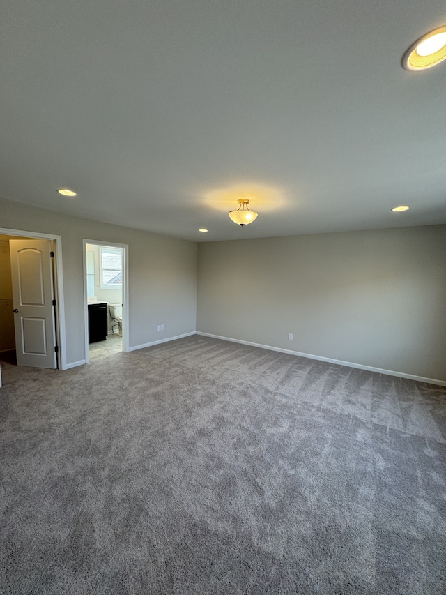 view of carpeted empty room