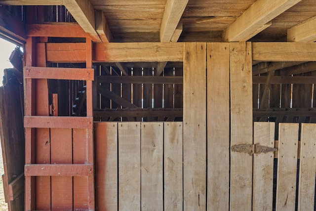 view of horse barn