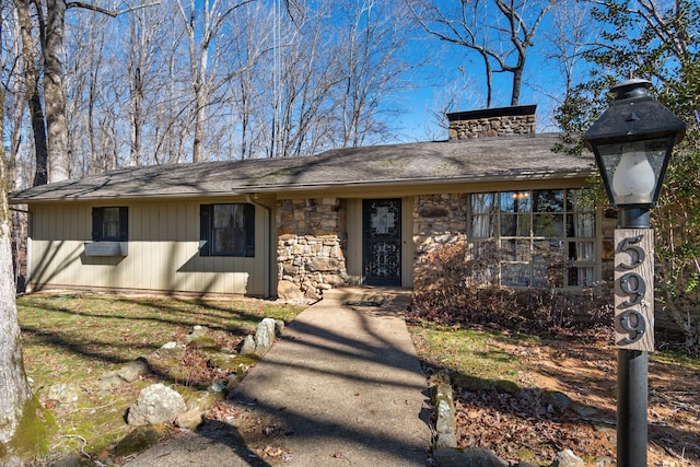 view of ranch-style home