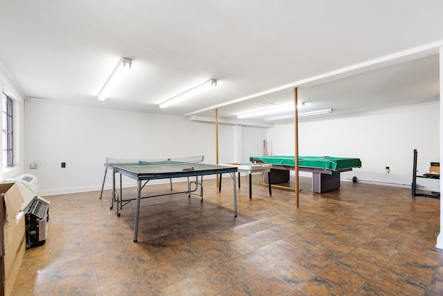 playroom featuring tile floors