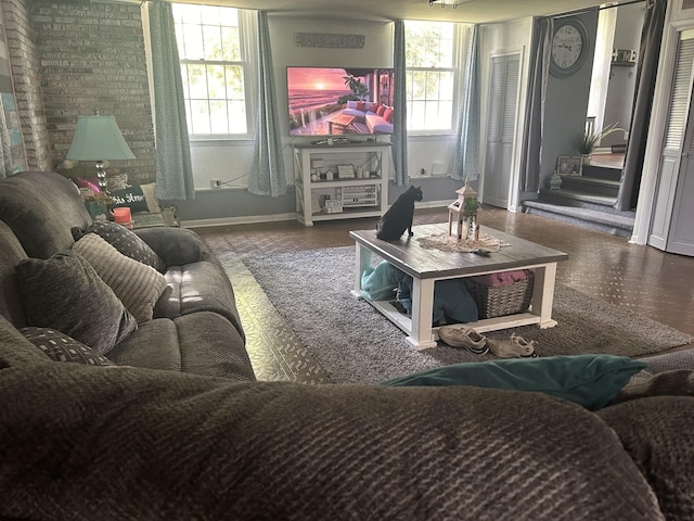 living room with a wealth of natural light