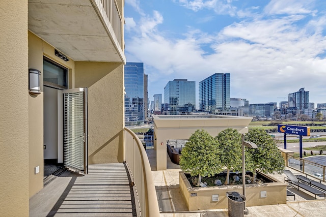 view of balcony