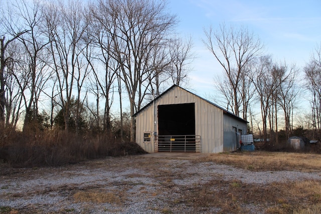 view of outdoor structure