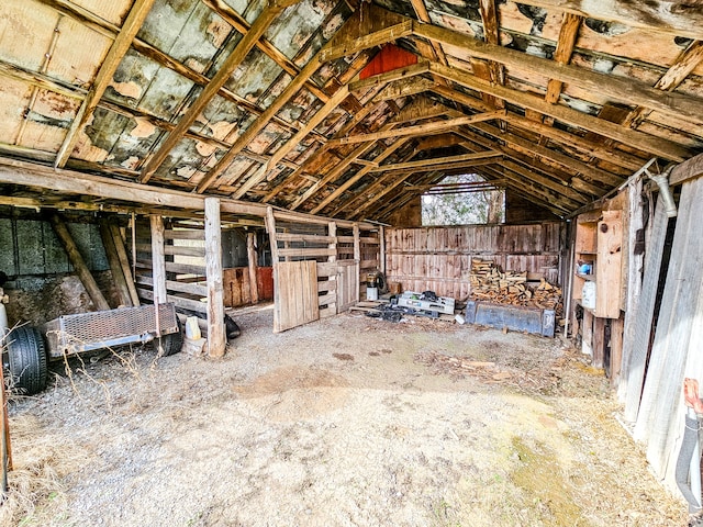 view of attic