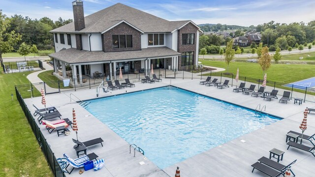 7112 Maddenwood Ln, Hermitage, TN 37076 - view of pool featuring a patio