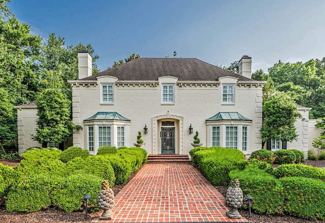 view of french country home