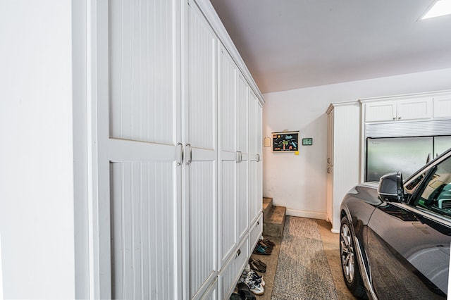 interior space with built in fridge