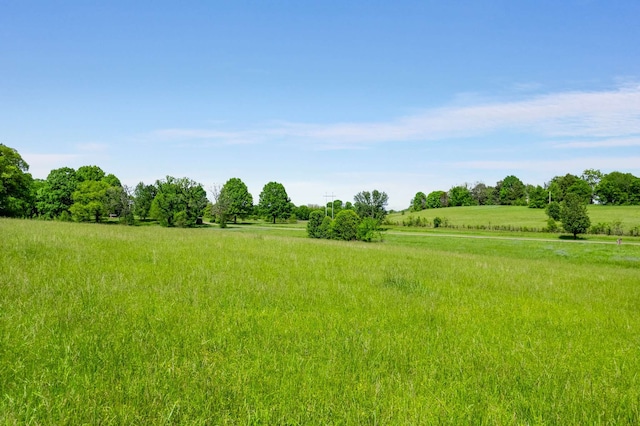 view of nature with a rural view