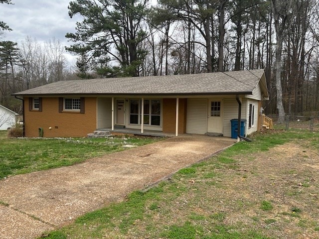 view of ranch-style house