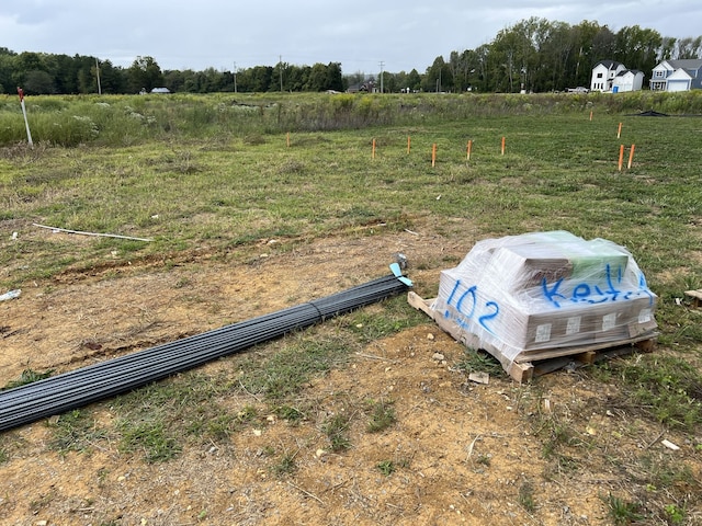 view of yard featuring a rural view