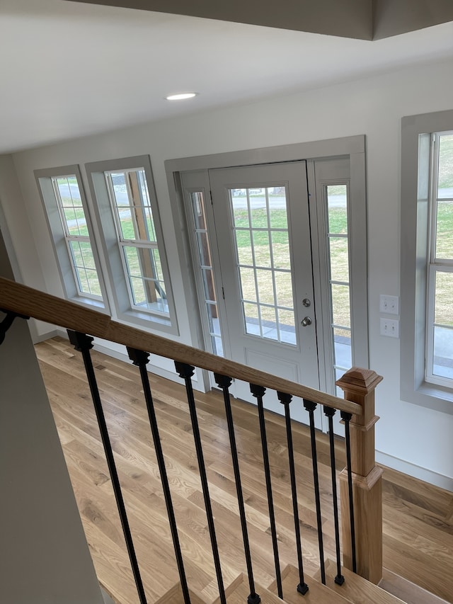 interior space featuring hardwood / wood-style flooring