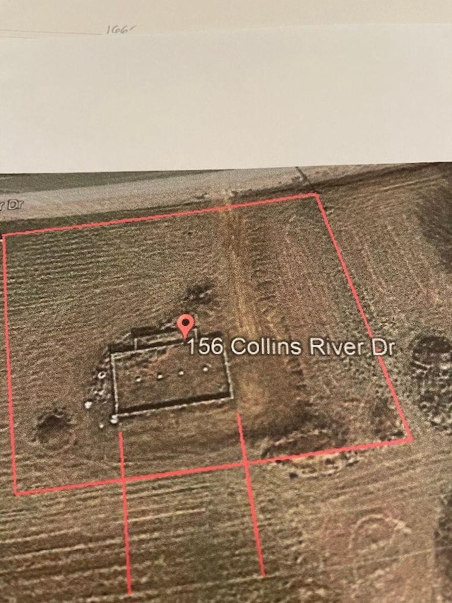 156 Collins River Dr, Rock Island, TN 38581 - aerial view of property's location with property parcel outlined