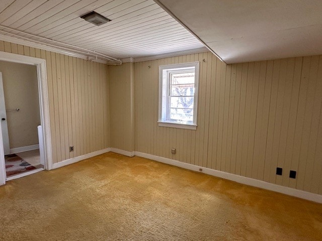 view of carpeted empty room