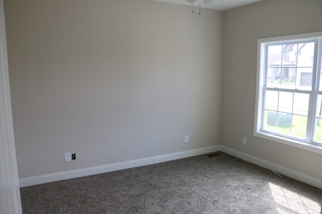 view of carpeted empty room