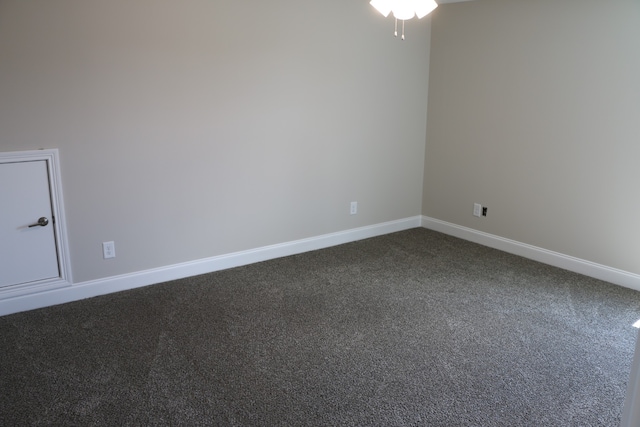 view of carpeted empty room