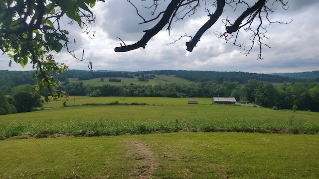 view of mountain feature featuring a rural view