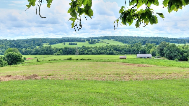 property view of mountains featuring a rural view