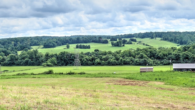 view of mountain feature featuring a rural view