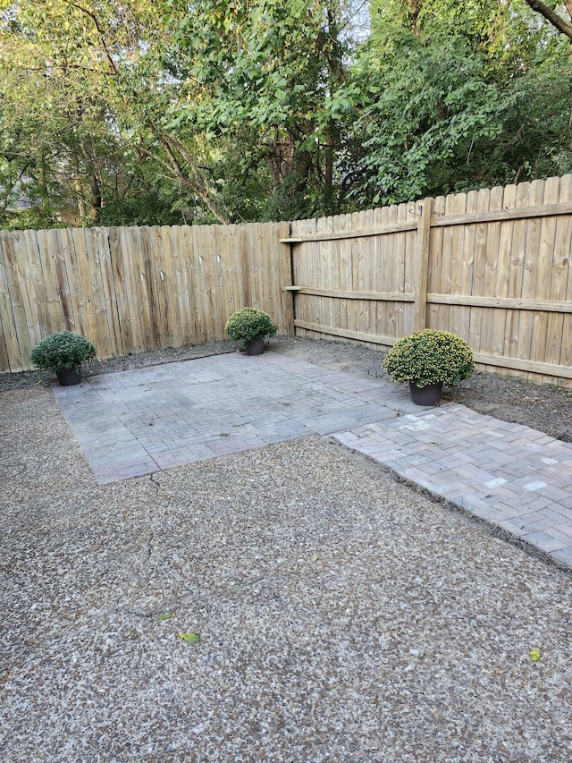 view of yard with a patio area