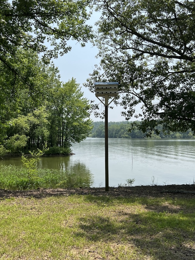 view of property view of water