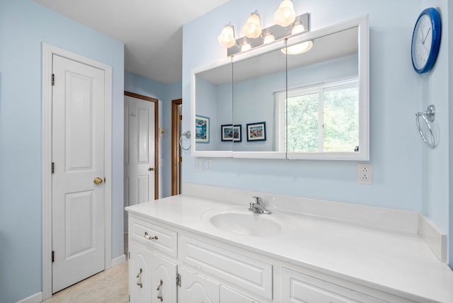 bathroom featuring vanity