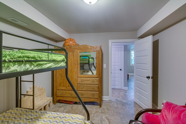 view of tiled bedroom