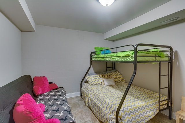 view of tiled bedroom