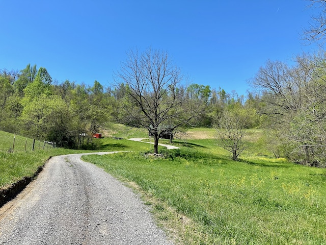 view of road