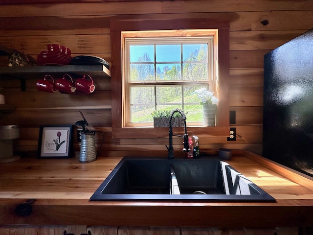 kitchen with a healthy amount of sunlight and sink