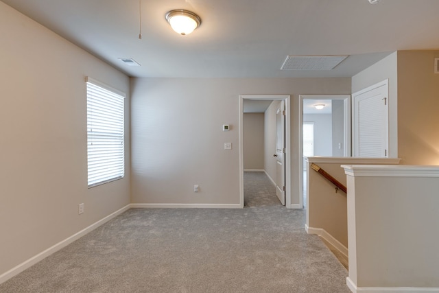 view of carpeted empty room