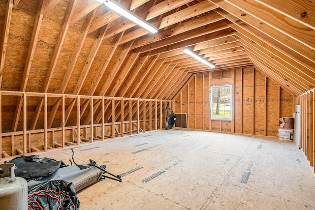 view of attic