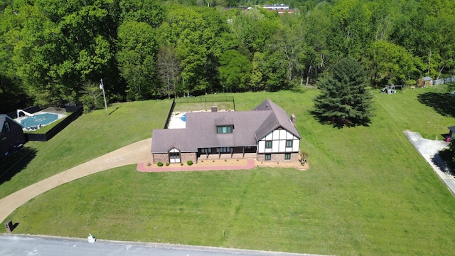 birds eye view of property