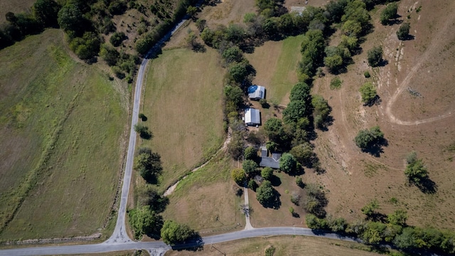 bird's eye view with a rural view