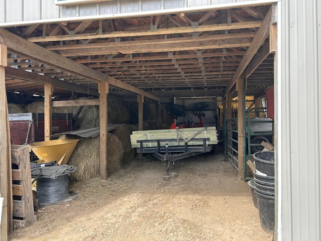 view of horse barn