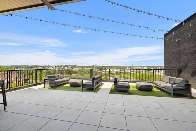 view of patio / terrace with an outdoor hangout area