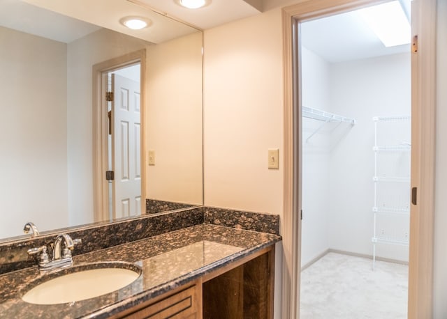 bathroom featuring vanity