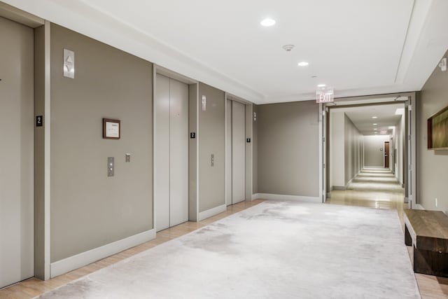 hallway with elevator