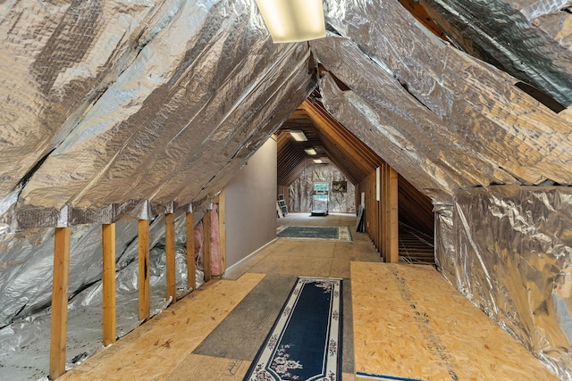 view of attic