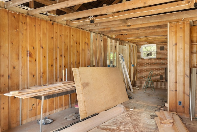 view of basement