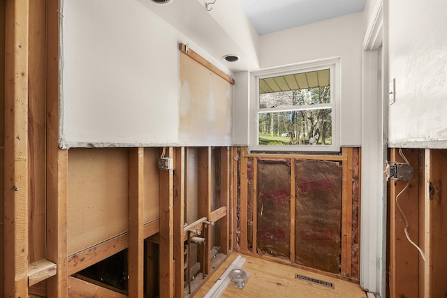 bathroom featuring hardwood / wood-style floors