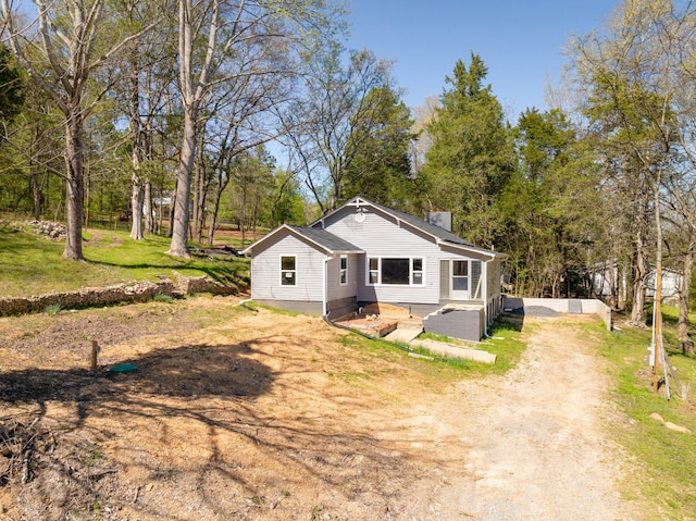 view of front of home