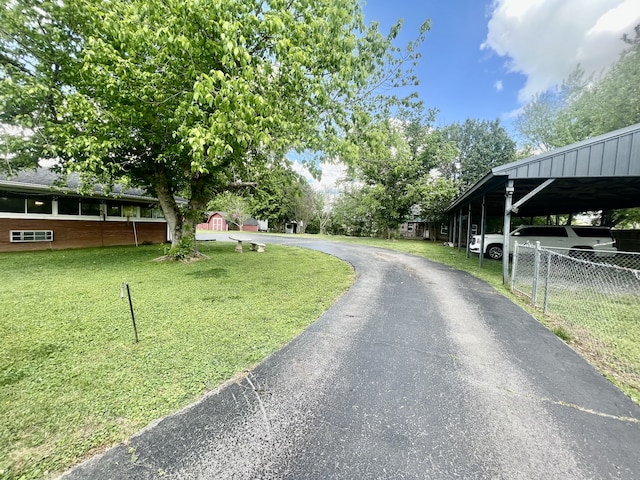 view of road