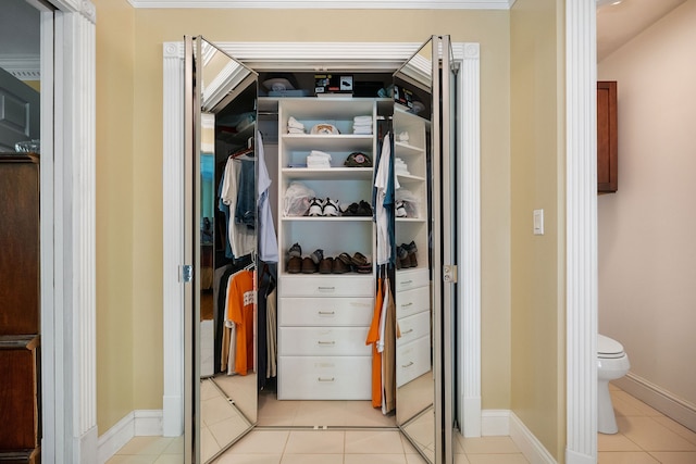 view of closet