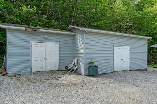 view of outbuilding