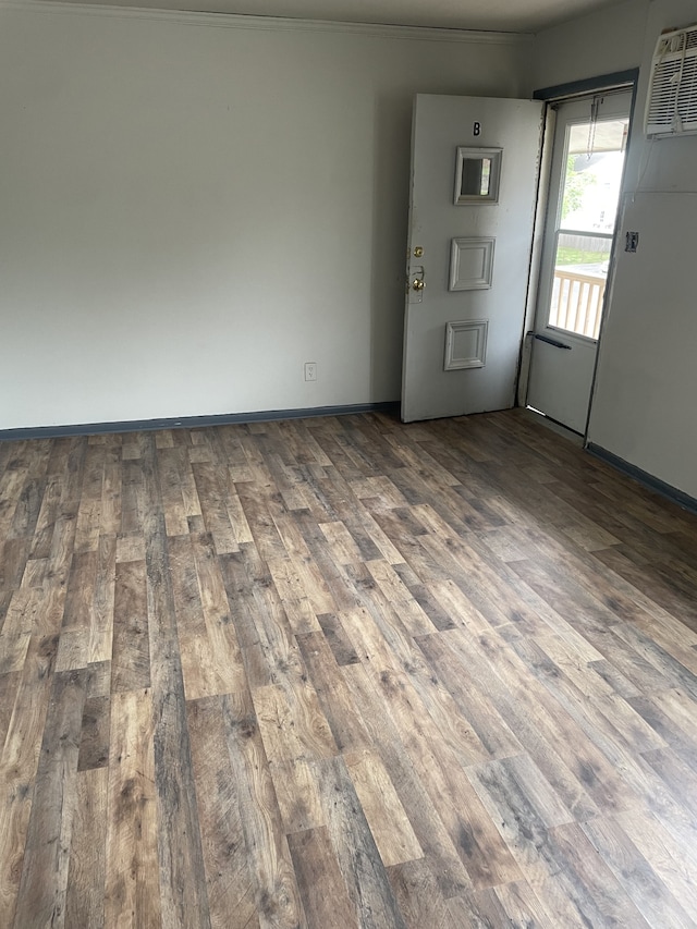 empty room with wood-type flooring