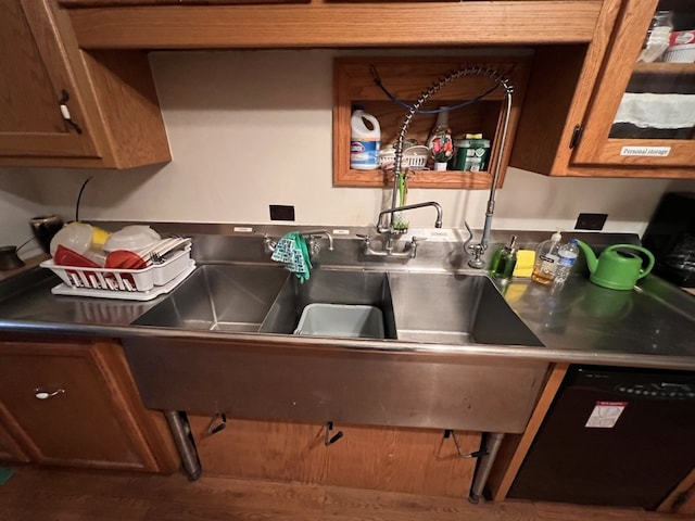 kitchen featuring black dishwasher